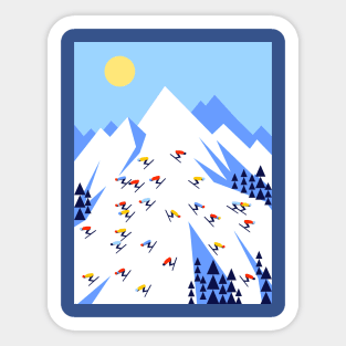 THE MOUNTAINS. PERFECT DAY! Sticker